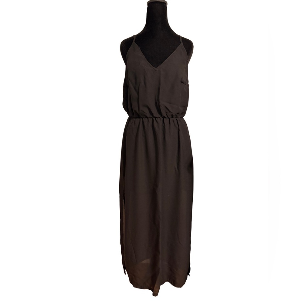 H&M Black Sheer Overlay Dress